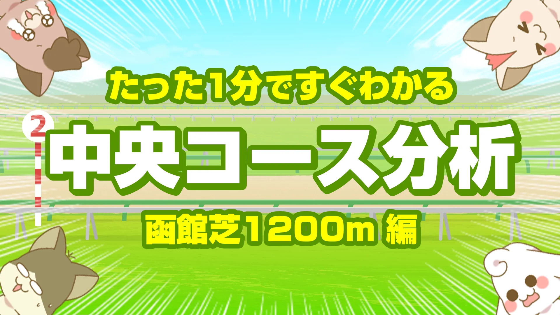 函館芝1200mの傾向｜枠順・脚質・馬場別に読み解く洋芝スプリント攻略